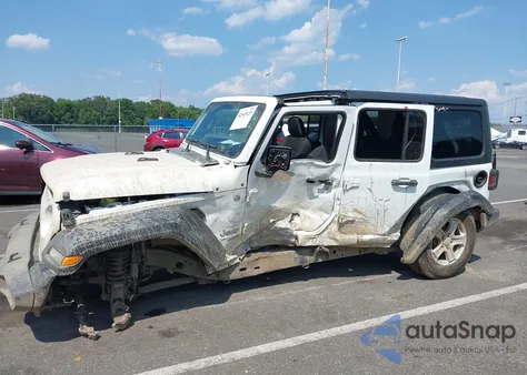 2020 Jeep Wrangler Unlimited Sport S 4X4 из США, поврежденный, VIN 1C4HJXDG6LW110066